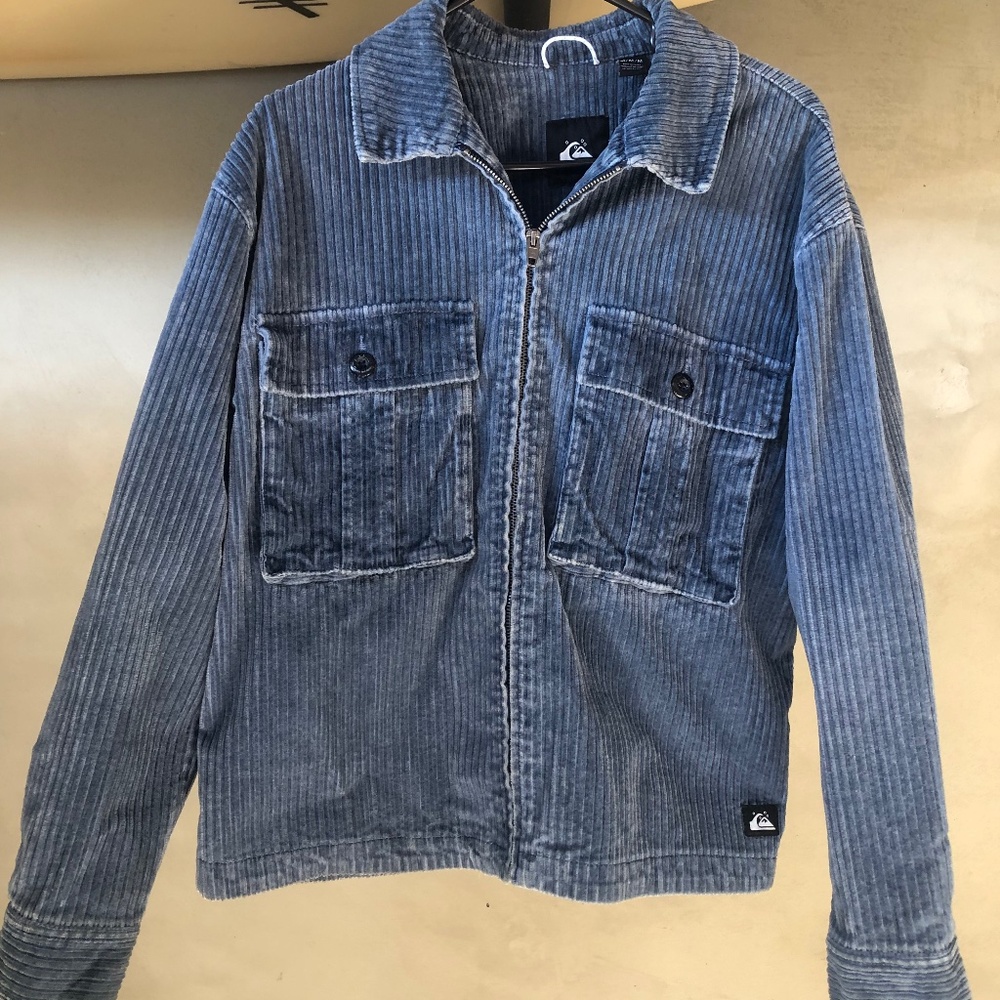Womens Corduroy Jacket—Organic Cotton—Blue